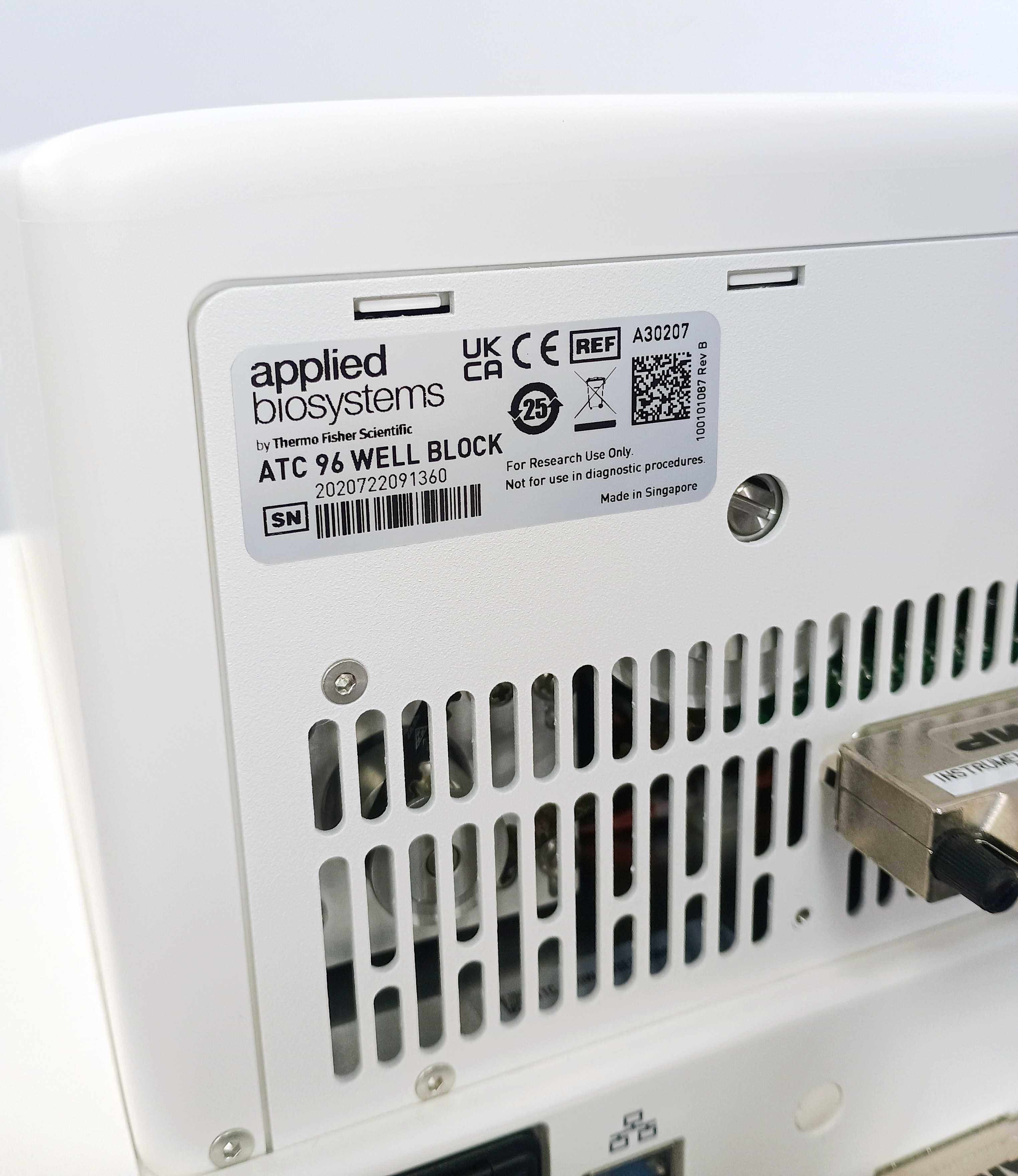 Used Applied Biosystems ATC 96 Automated Thermal Cycler