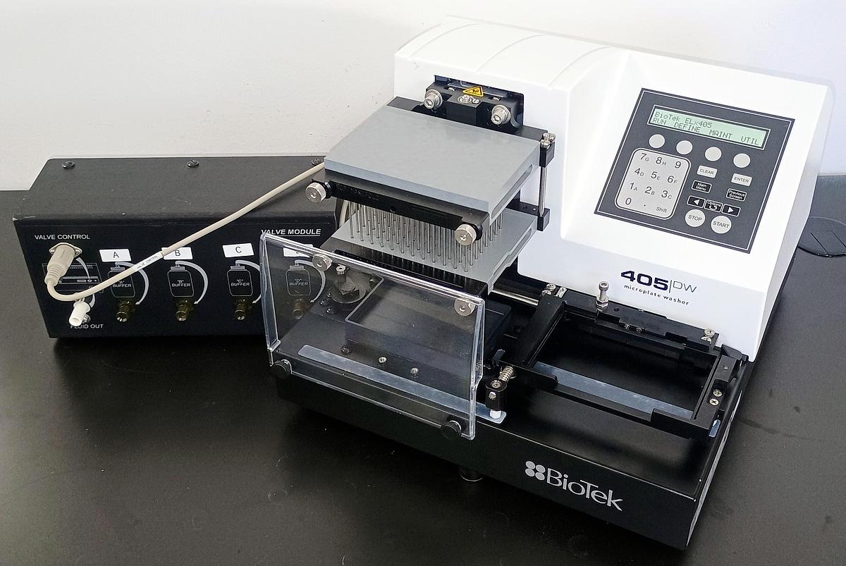 Refurbished BioTek ELx405UD Deep Well Microplate Washer w/ Valve Module