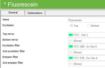 Used Perkin Elmer / Revvity FITC Filter Set #2100-8010
