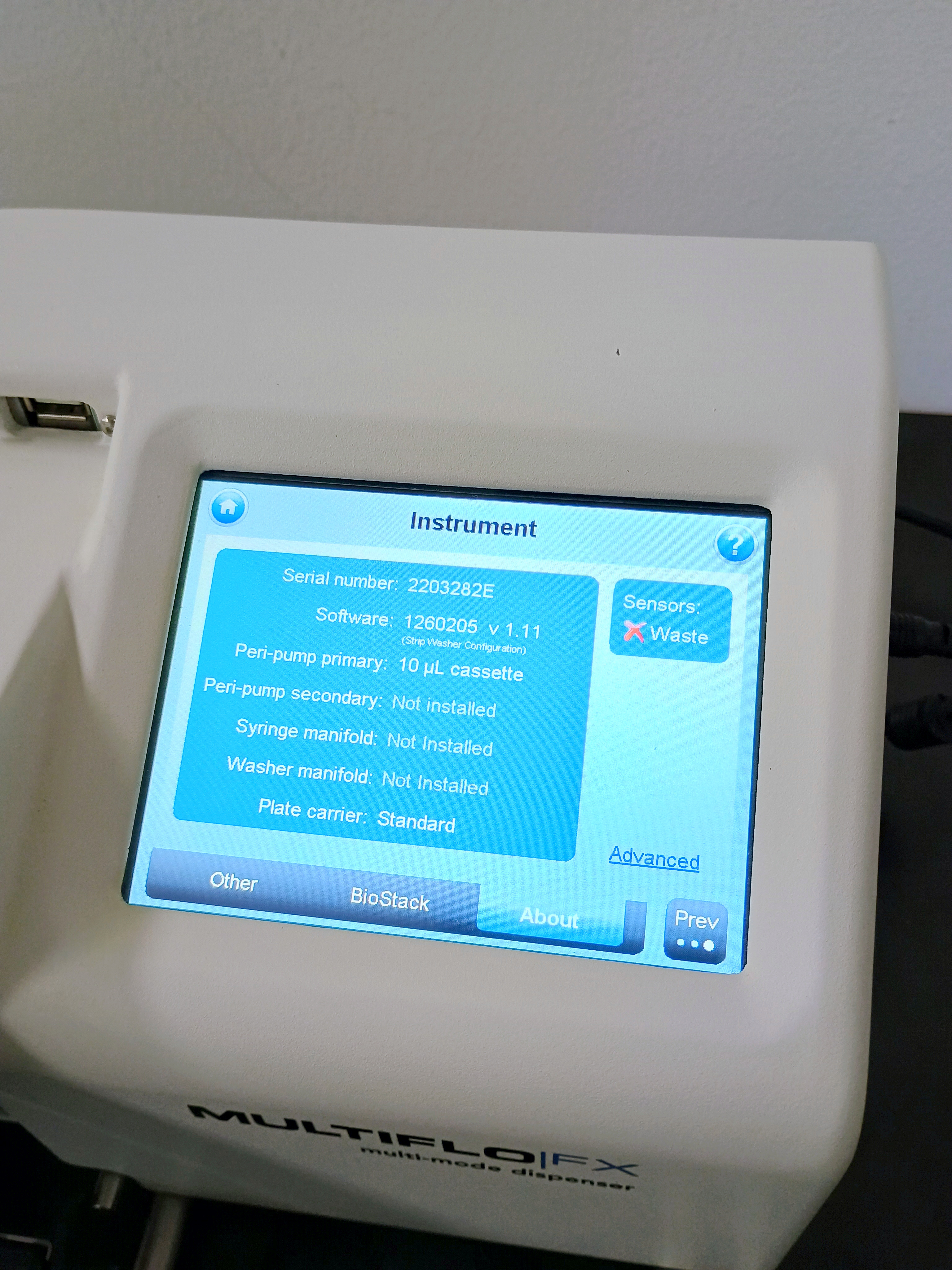 Used Agilent BioTek MultiFlo FX Microplate Reagent Dispenser