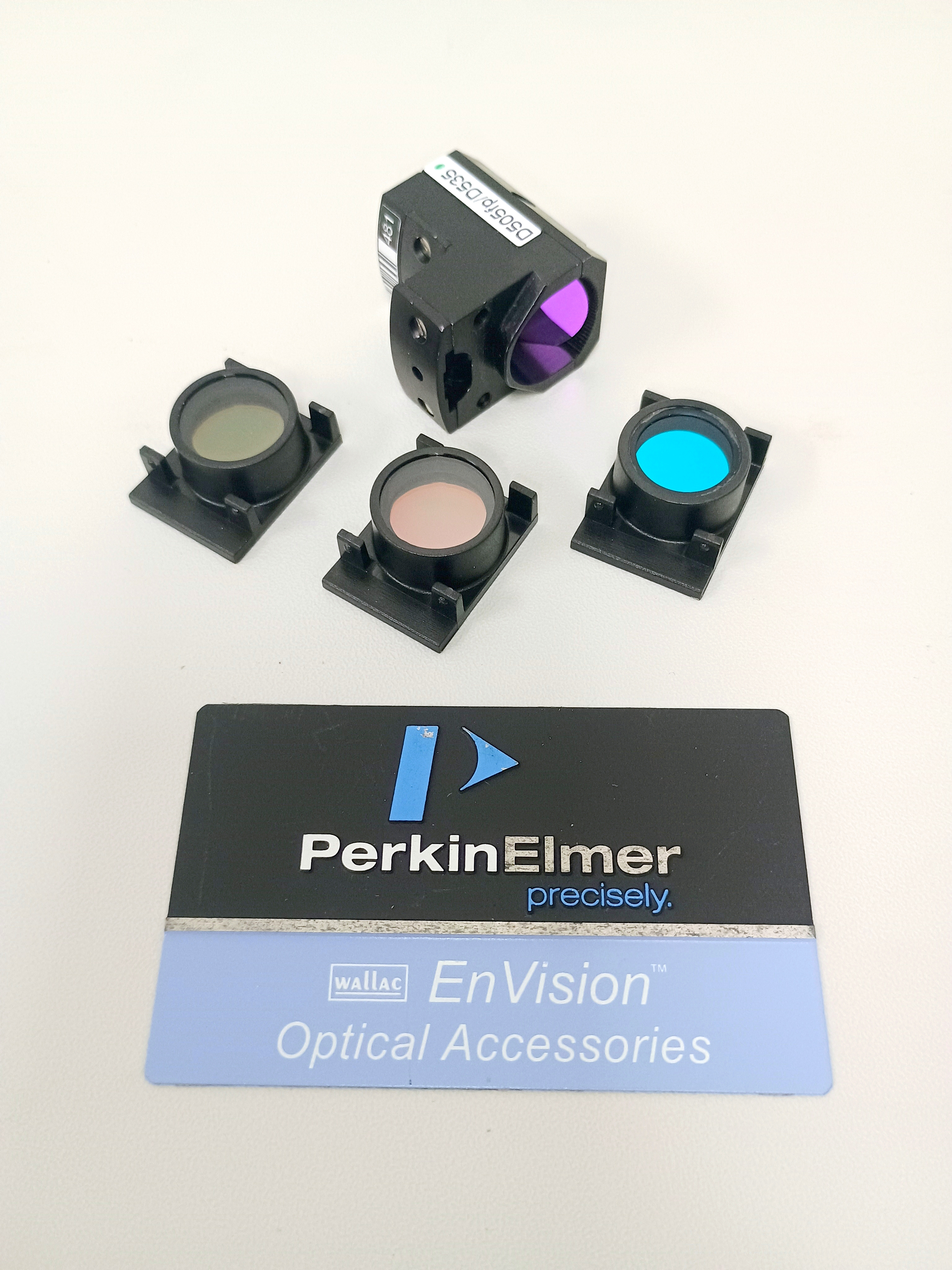 Used Perkin Elmer / Revvity FITC FP Dual Filter Set #2100-8060