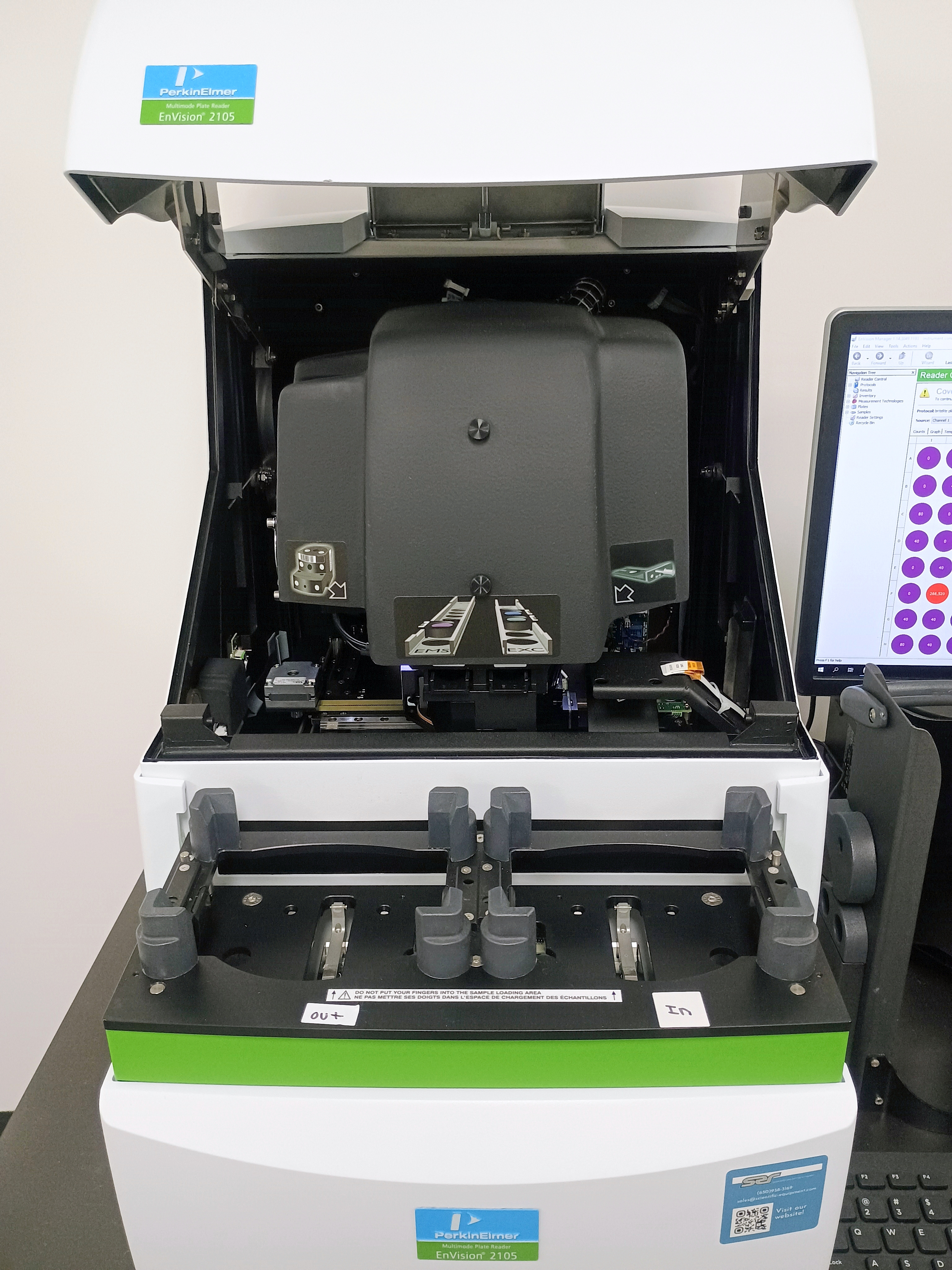 Refurbished Perkin Elmer / Revvity EnVision 2105 Multilabel Plate Reader w/ US Lumi