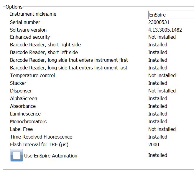 Refurbished Perkin Elmer EnSpire 2300 Multimode Microplate Reader