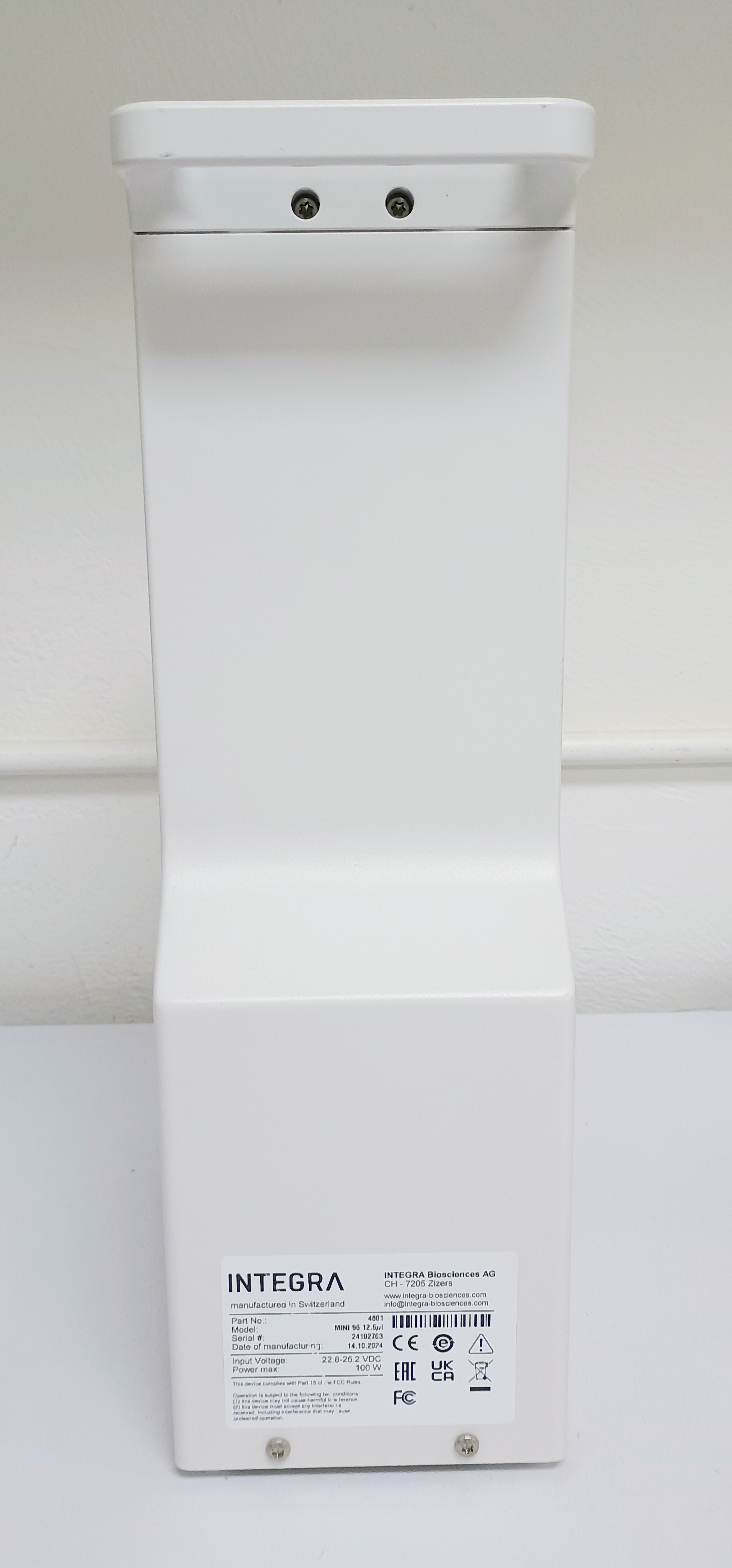 Used Integra Biosciences MINI 96 Automated Pipettor 12.5µL