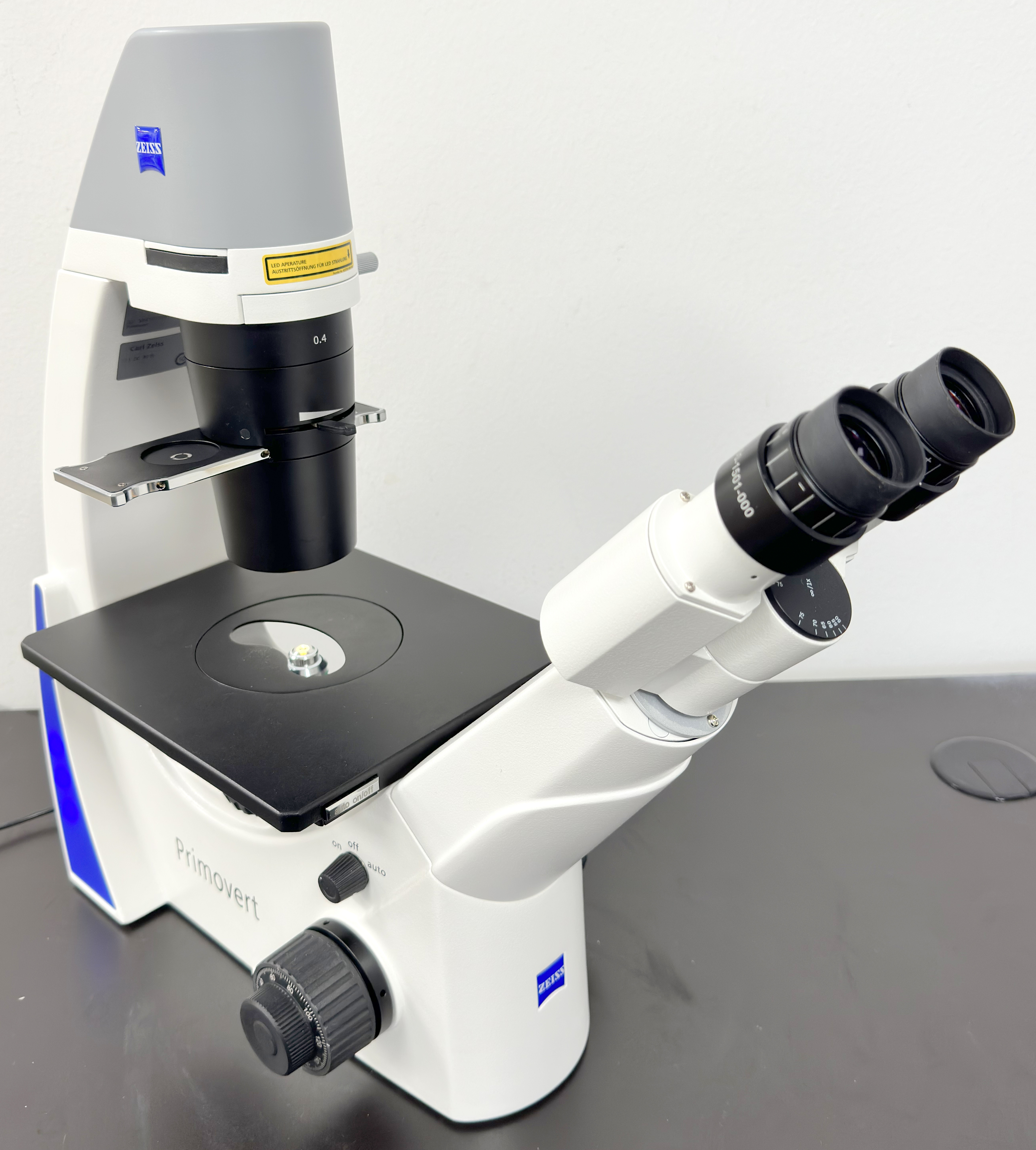 Refurbished Zeiss Primovert Inverted Phase Contrast Microscope