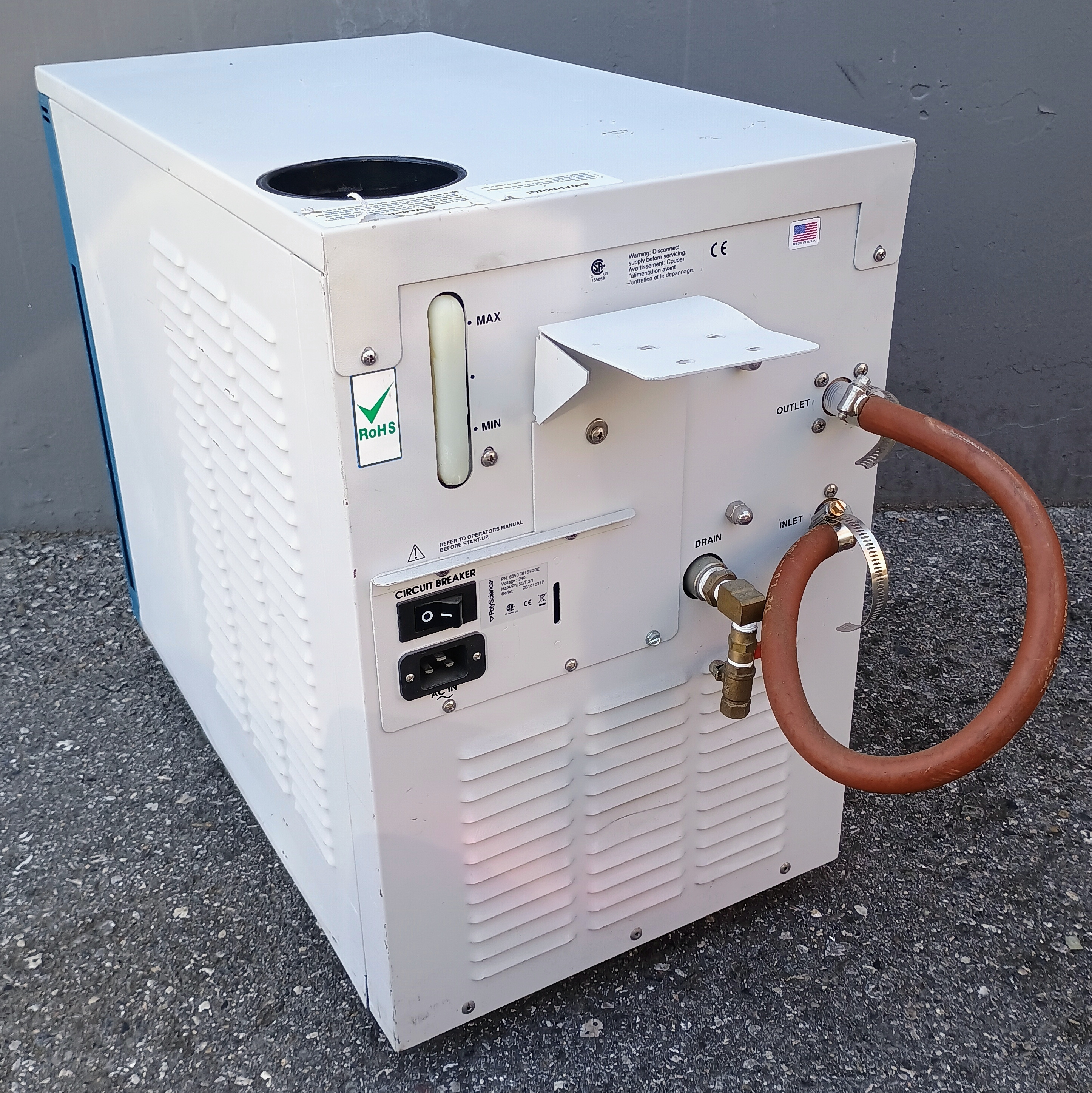 Refurbished Polyscience 6350TB1SP30E Refrigerated Recirculating Chiller 240 Volt