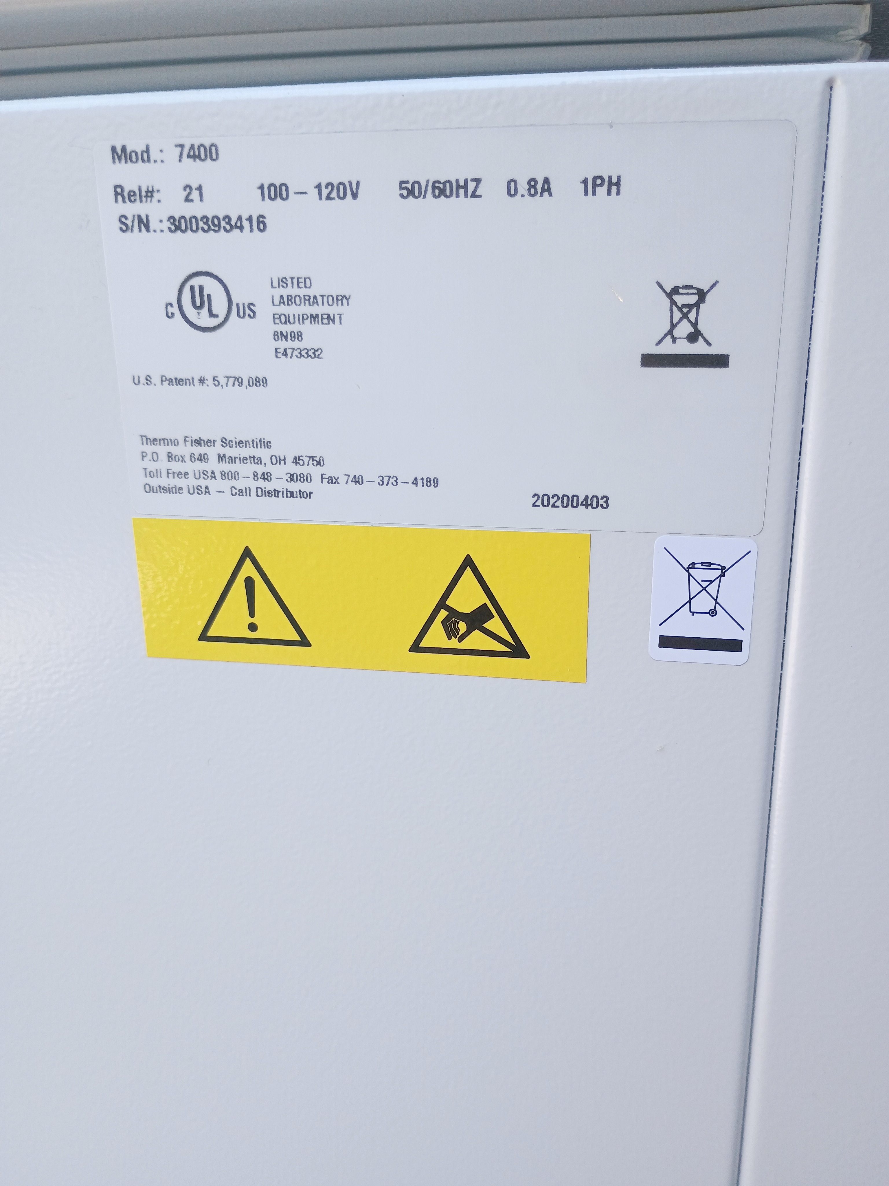 Refurbished Thermo Cryoplus 1 LN2 Nitrogen Storage System