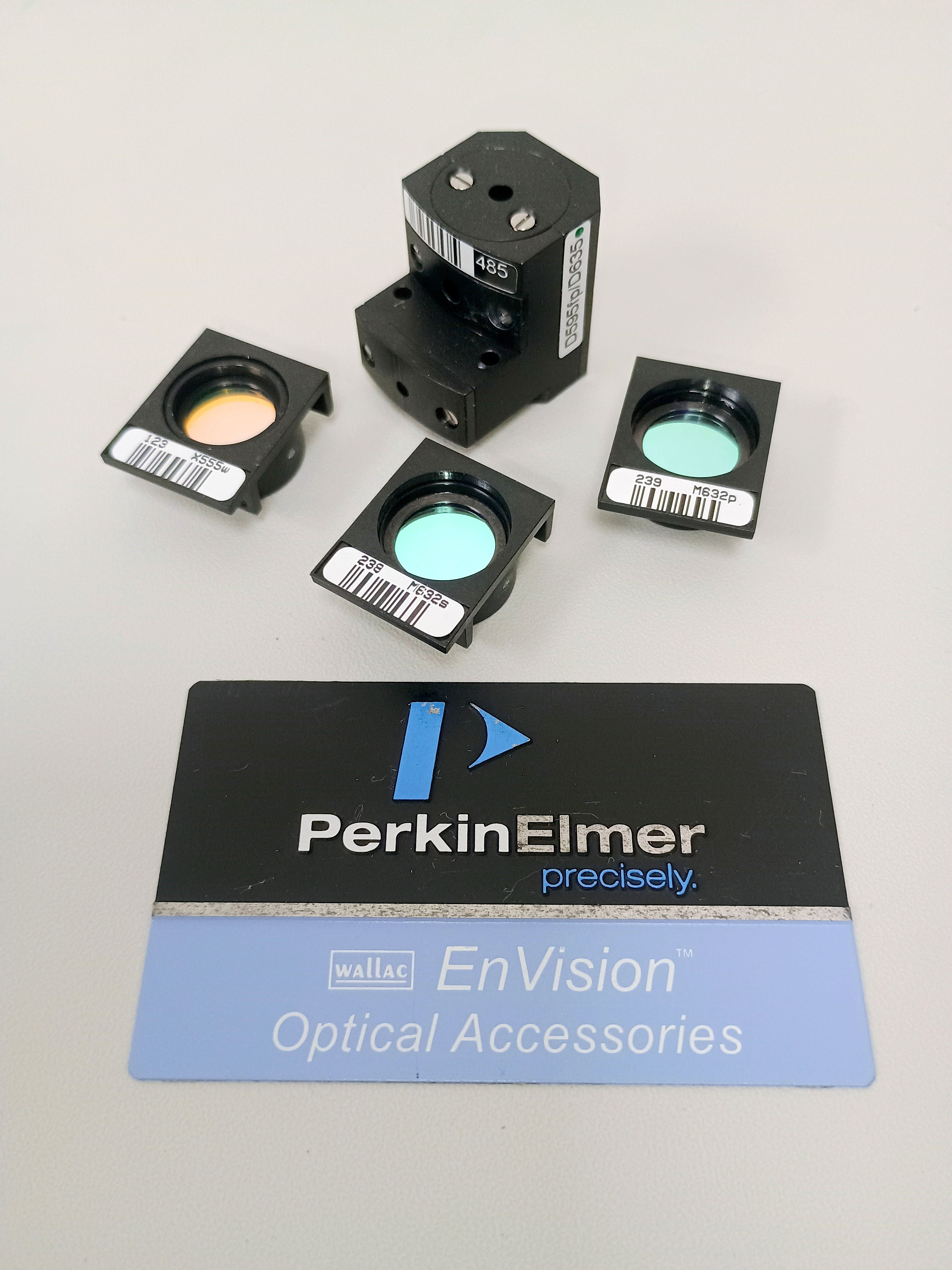 Used Perkin Elmer / Revvity Texas Red FP Dual Filter Set #2100-8180