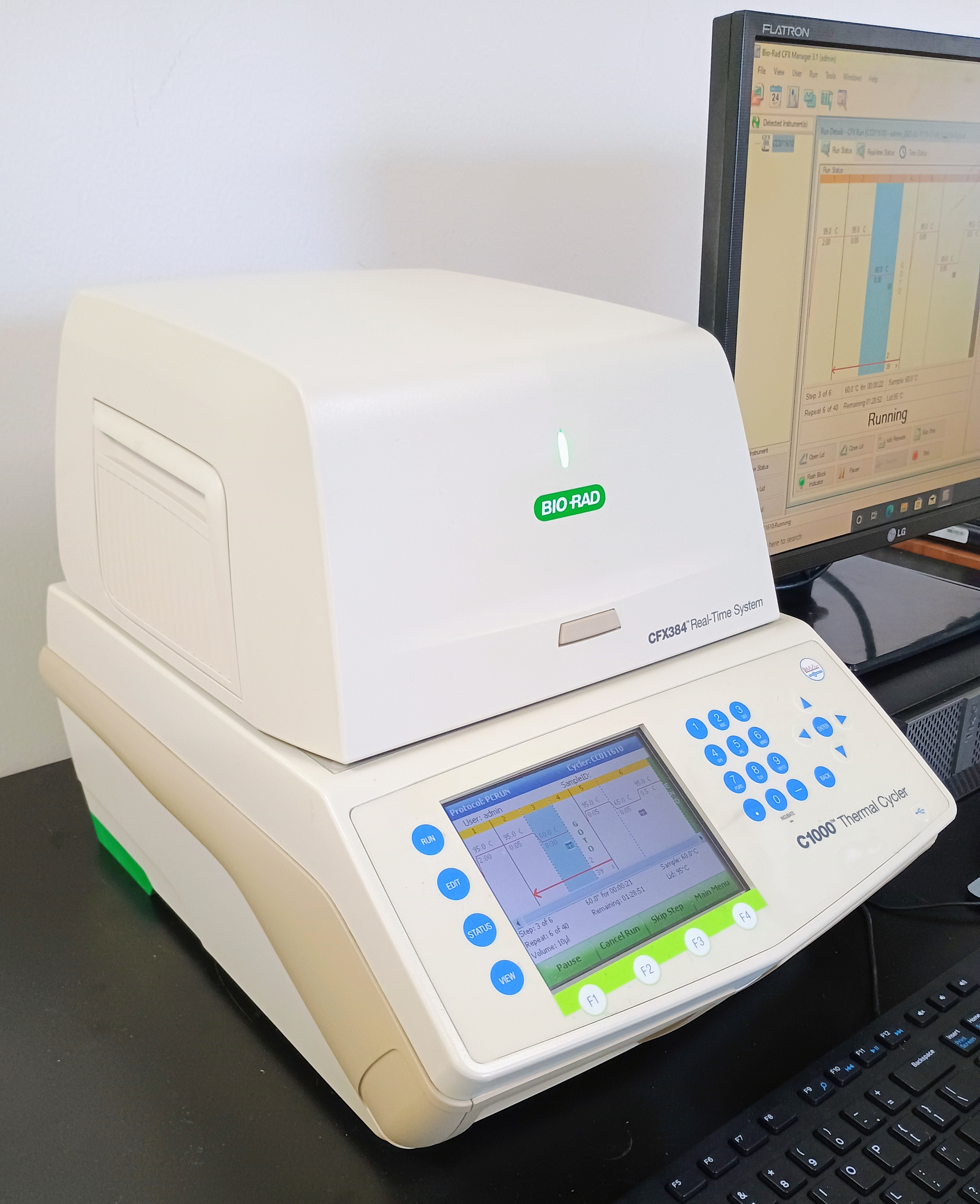 Refurbished Bio-Rad C1000 Thermal Cycler with CFX384 Real-Time PCR System