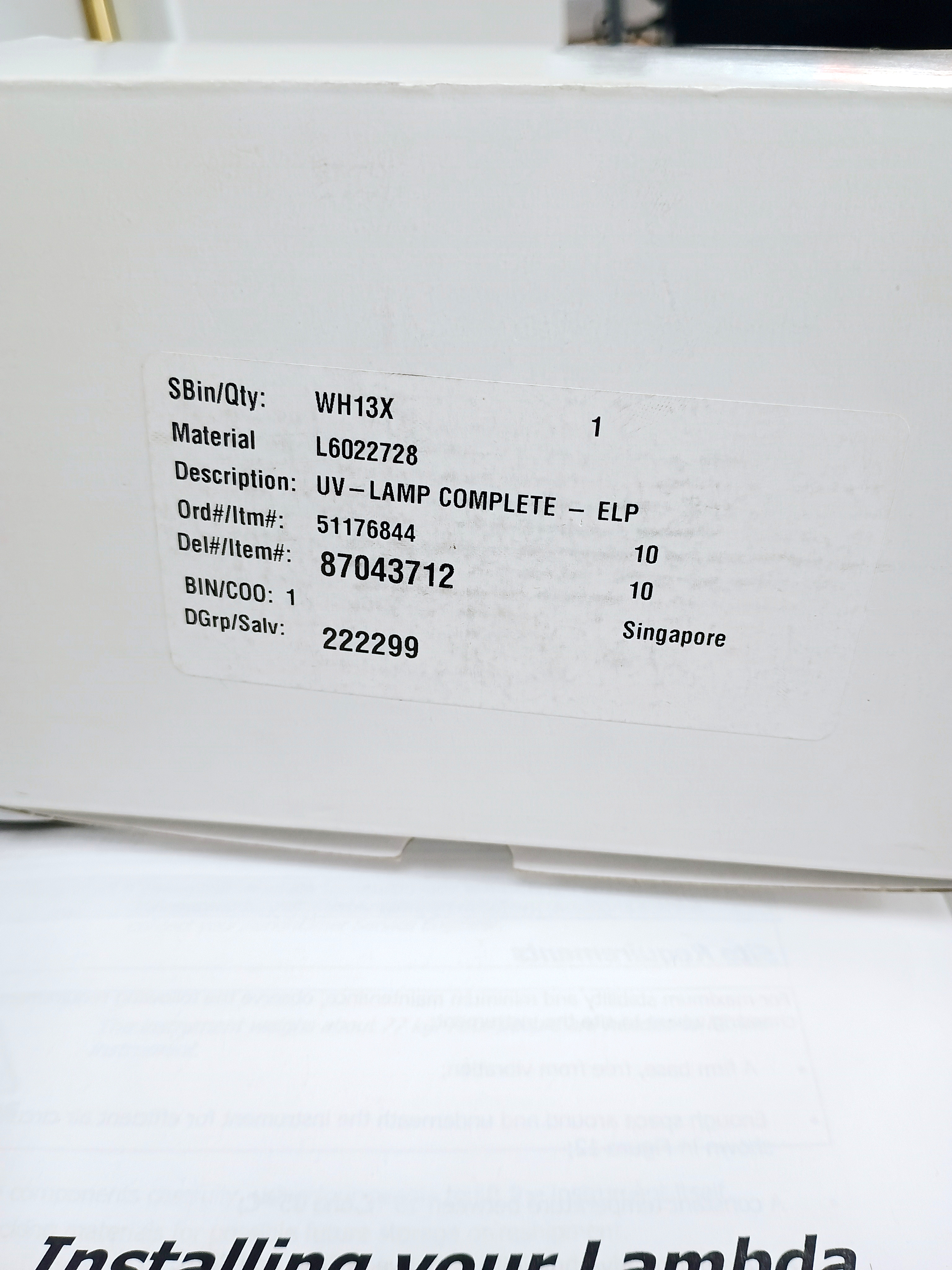 Used Perkin Elmer Lambda 750S UV/Vis/NIR Spectrophotometer