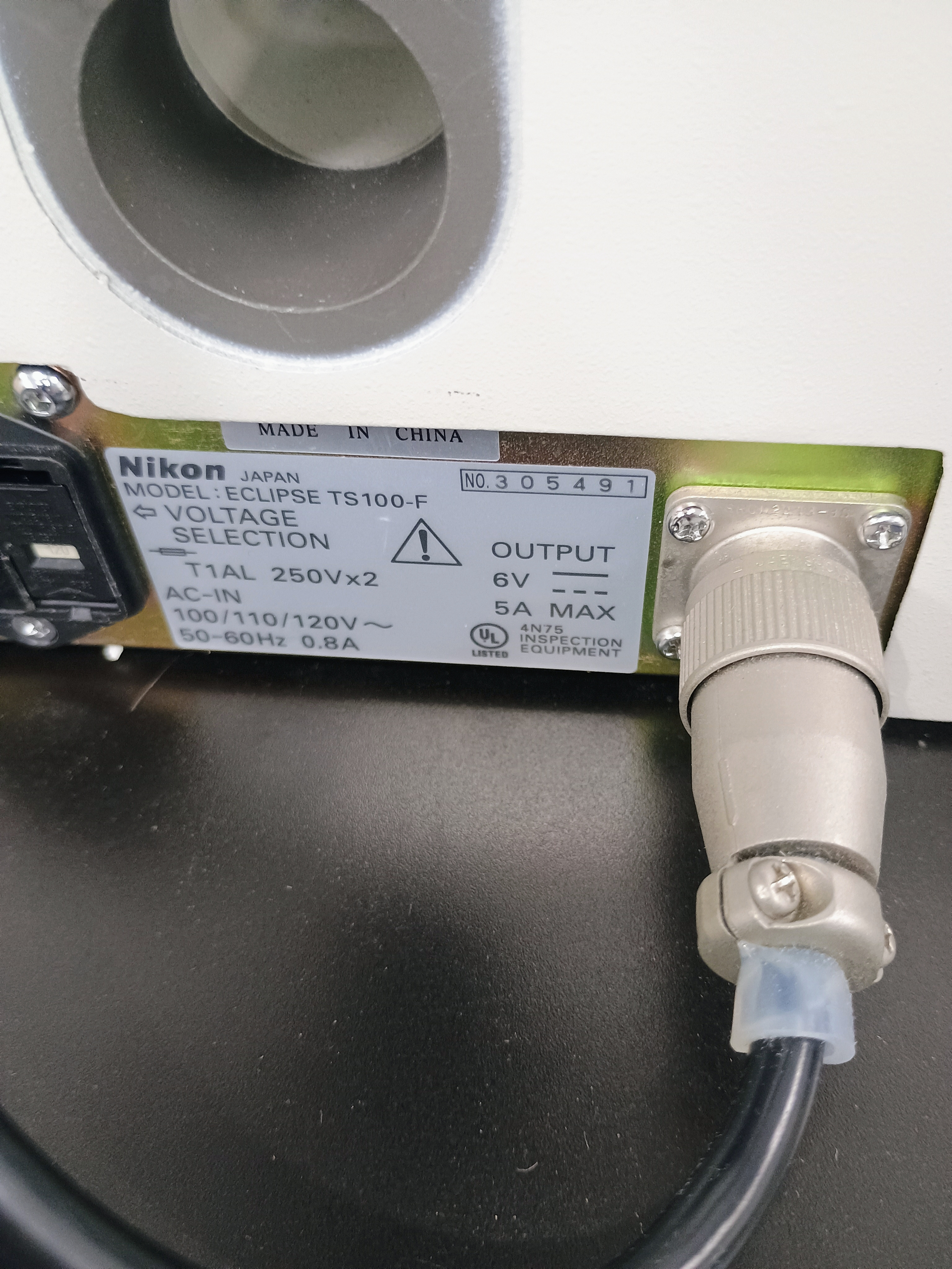 Refurbished Nikon Eclipse TS100 Inverted Phase Contrast Microscope - Trino w/ Nikon DS-Fi1 Camera