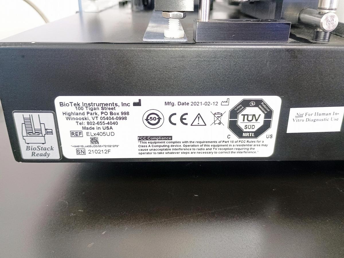 Refurbished BioTek ELx405UD Deep Well Microplate Washer w/ Valve Mo