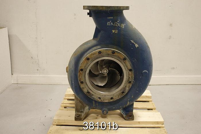 Used Goulds 3175 Pump, 10x12x18, Stainless Steel Casing #38101