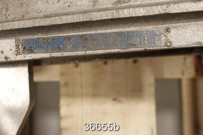 Used Velan 8" Hand Operated Knife Gate Valve #36655