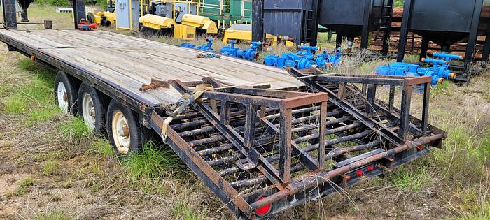 Used Gooseneck Equipment Trailer 3 Axle (21,000 lb)