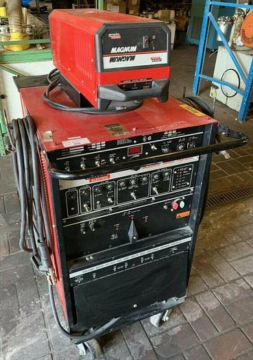Used Lincoln Square Wave TIG-355 AC/DC TIG & Stick Arc Welder Magnum System Monitor