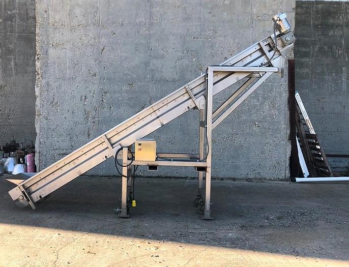Unused Conveyor, Belt, 24" x 16', Incline, S/st, 1 HP #S743796