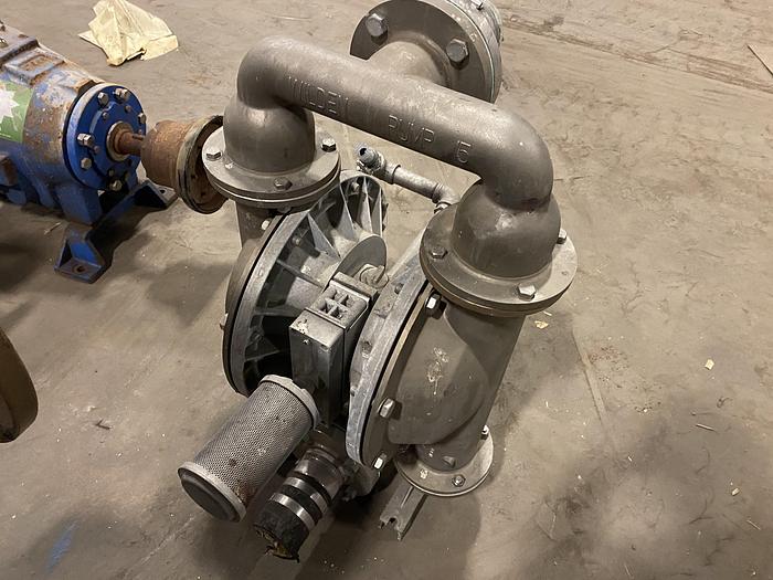 Used WILDEN PUMP 15 STAINLESS STEEL 316 SS DOUBLE DIAPHRAGM/ TRANSFER PUMP