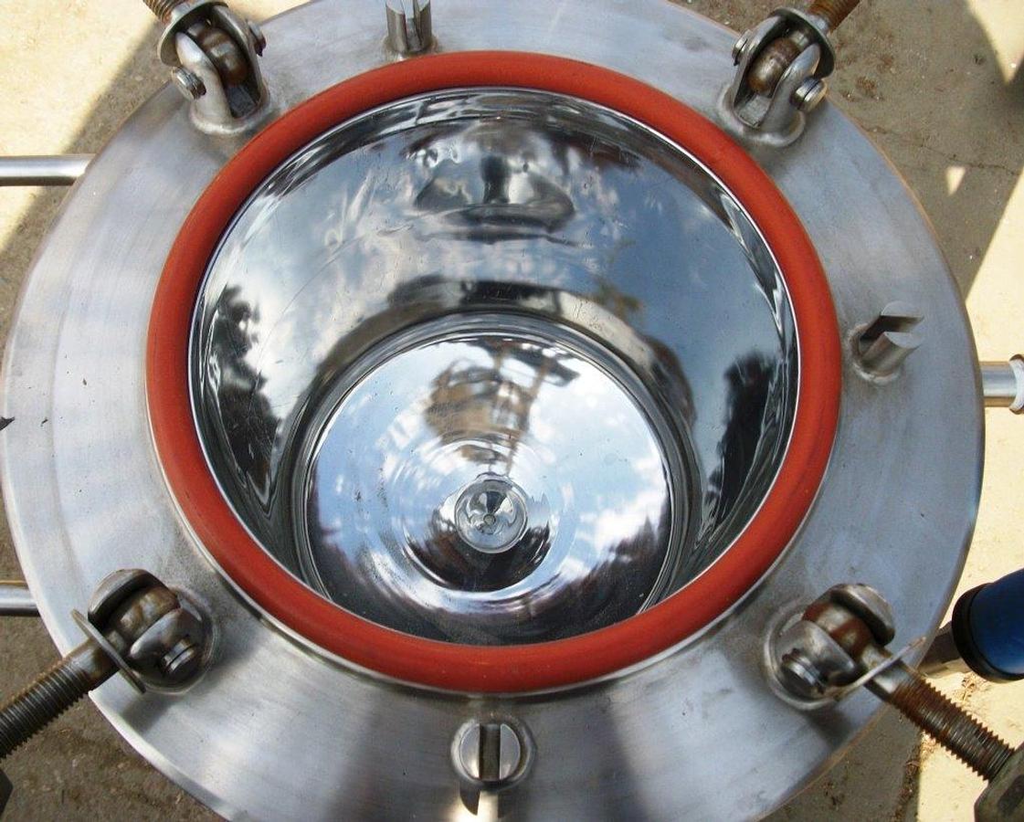 Used Reactor, 5 Gallon, 316 S/st, Jkt, 50 PSI, FV, 12" x 12", #L743998