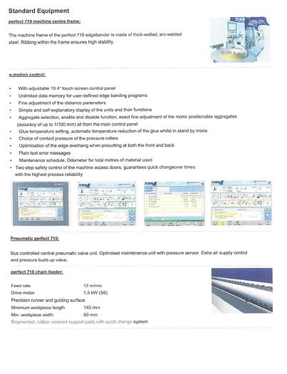 Used Felder Format Perfect 710 Edgebander