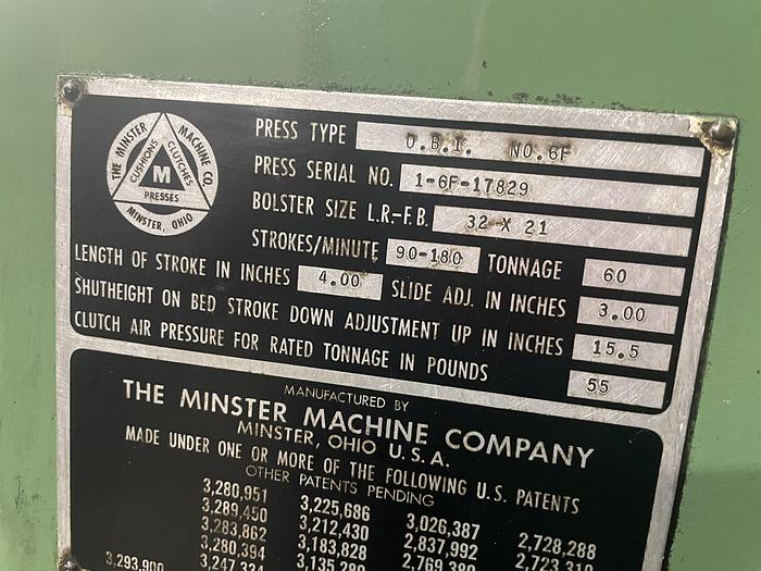 Used MINSTER #6