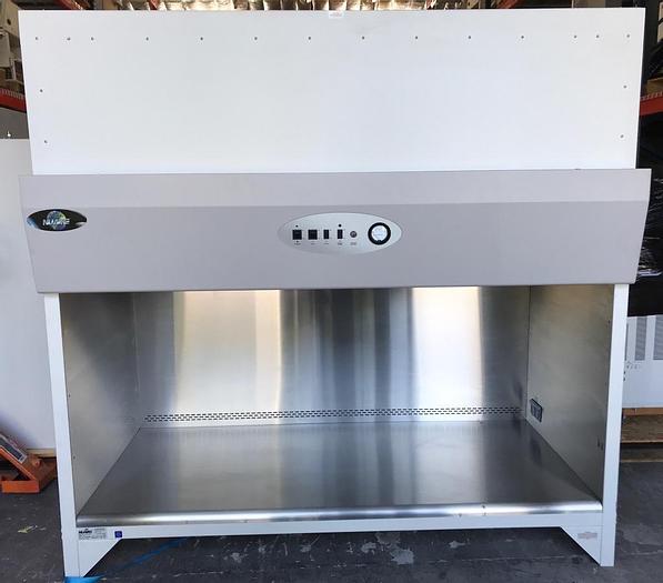 Used Nuaire NU-S101-630 Class 1 BioSafety Enclosure, Hydraulic Stand, New HEPA Filter
