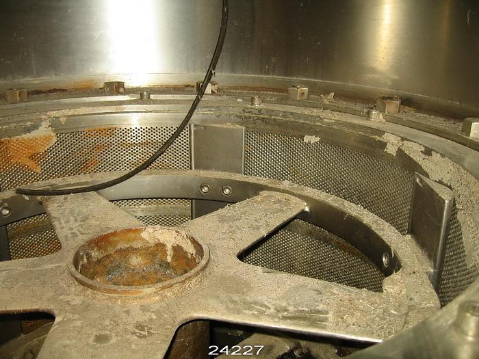 Used Black Clawson P30 Pressure Screen, Spiral Bevel Gearbox, Low Pulse Rotor,  With Base #24227