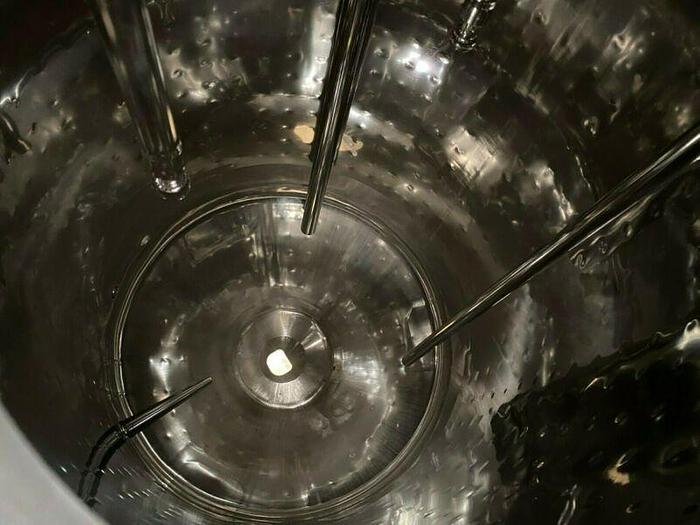 Used Precision 500 Liter 50 PSI Stainless Steel Jacketed Bioreactor w/ 150 PSI Jacket