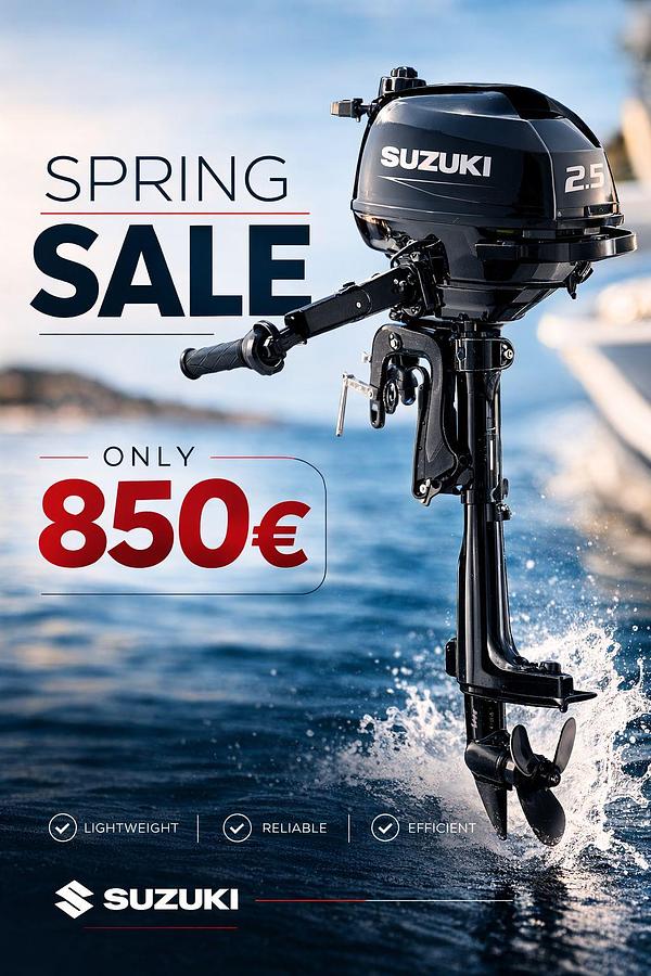 Used Suzuki DF 2.5hp Short Shaft