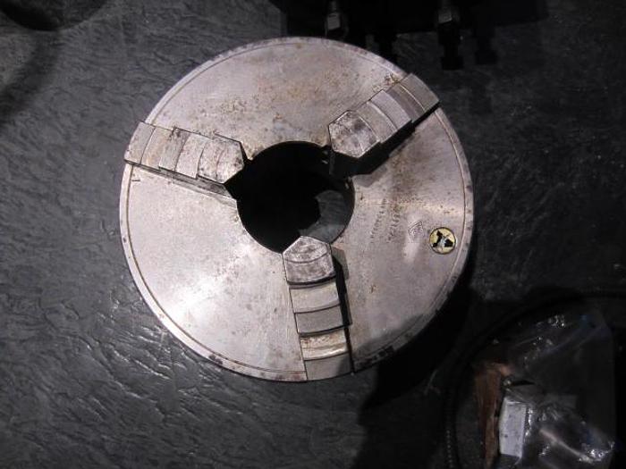 Used 12" 3-jaw Amestra Chuck, DIN-8 mount, 4" bore