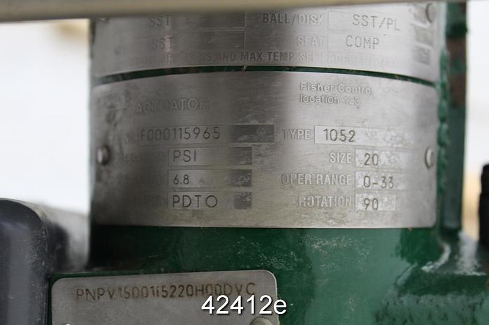 Used Fisher V150 1" Vee Ball Valve #42412