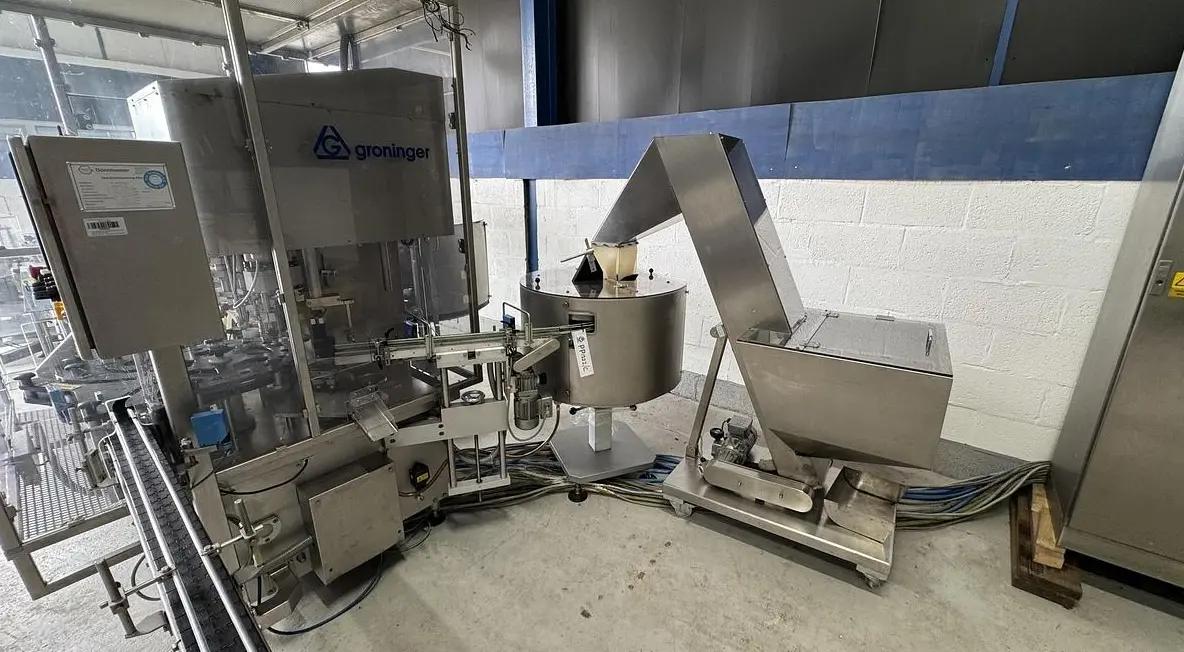 Usato GRONINGER - Linea Riempimento Liquidi - DTE-600 + ZSB-600 + DE-100 + AAVK 300 + KFVG 201