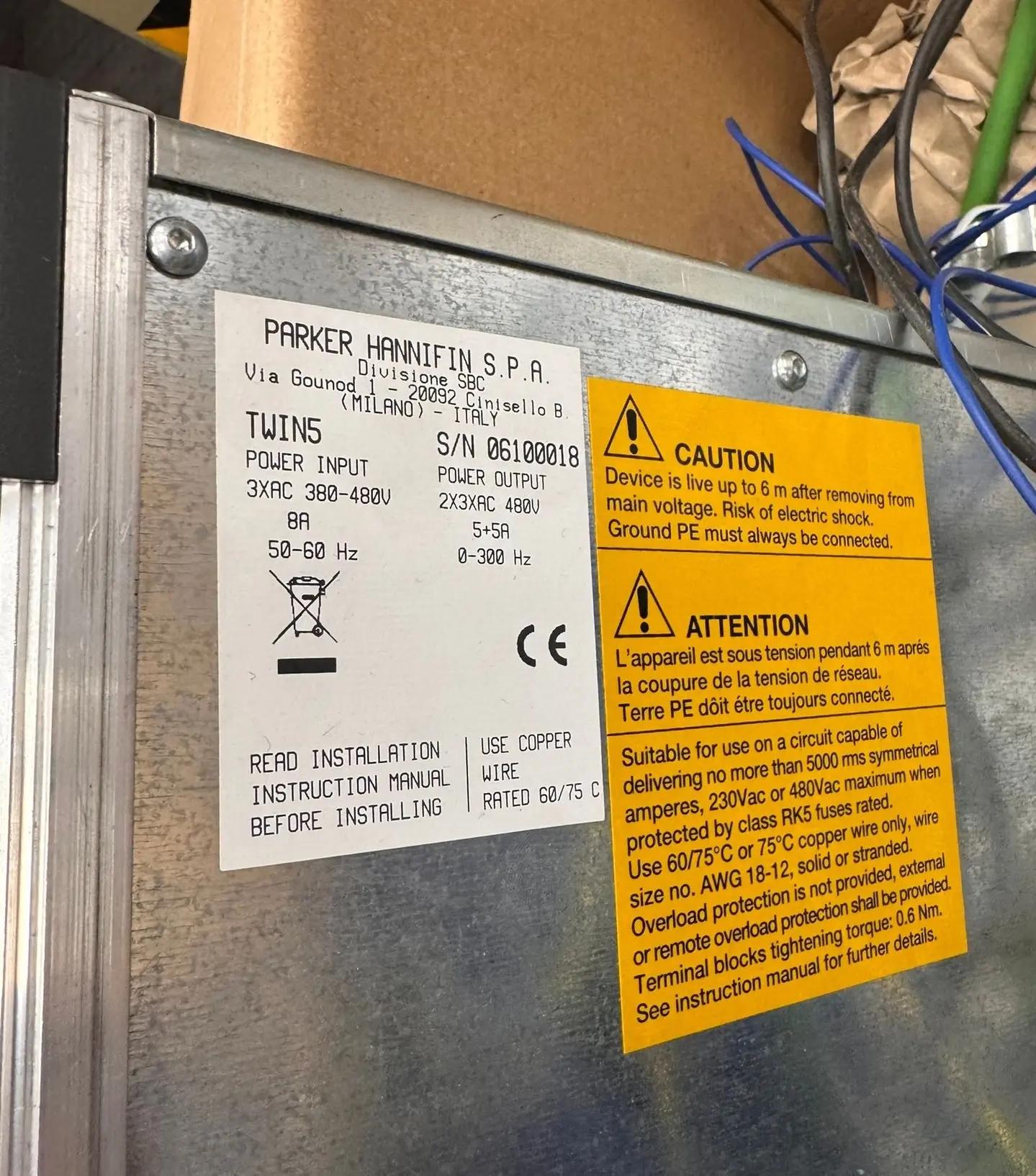 Usato PARKER - Ricambi - TWIN5