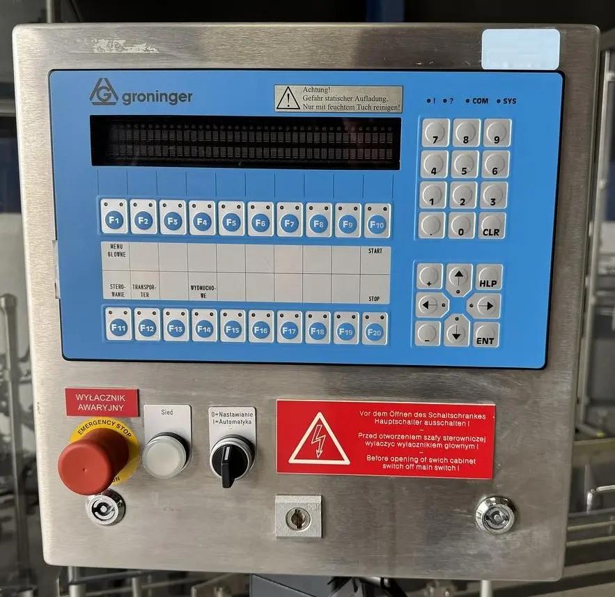 Usato GRONINGER - Linea Riempimento Liquidi - DTE-600 + ZSB-600 + DE-100 + AAVK 300 + KFVG 201