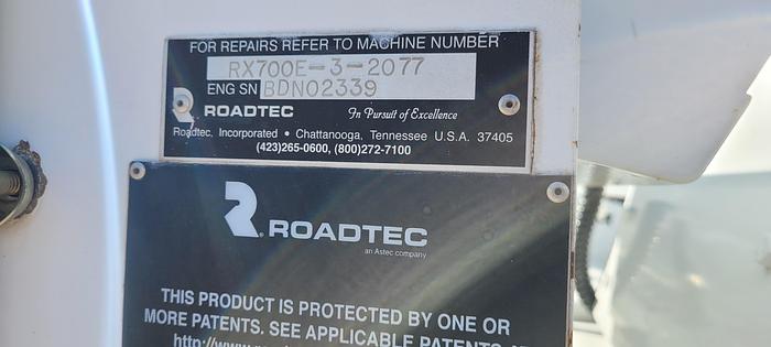 Used 2016 Roadtec Rx700e