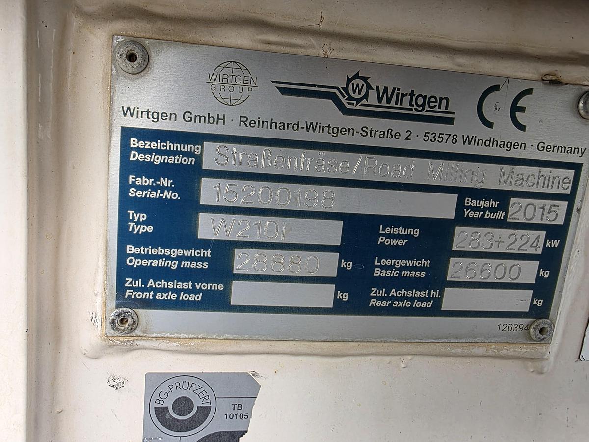 Used 2015 Wirtgen W210i