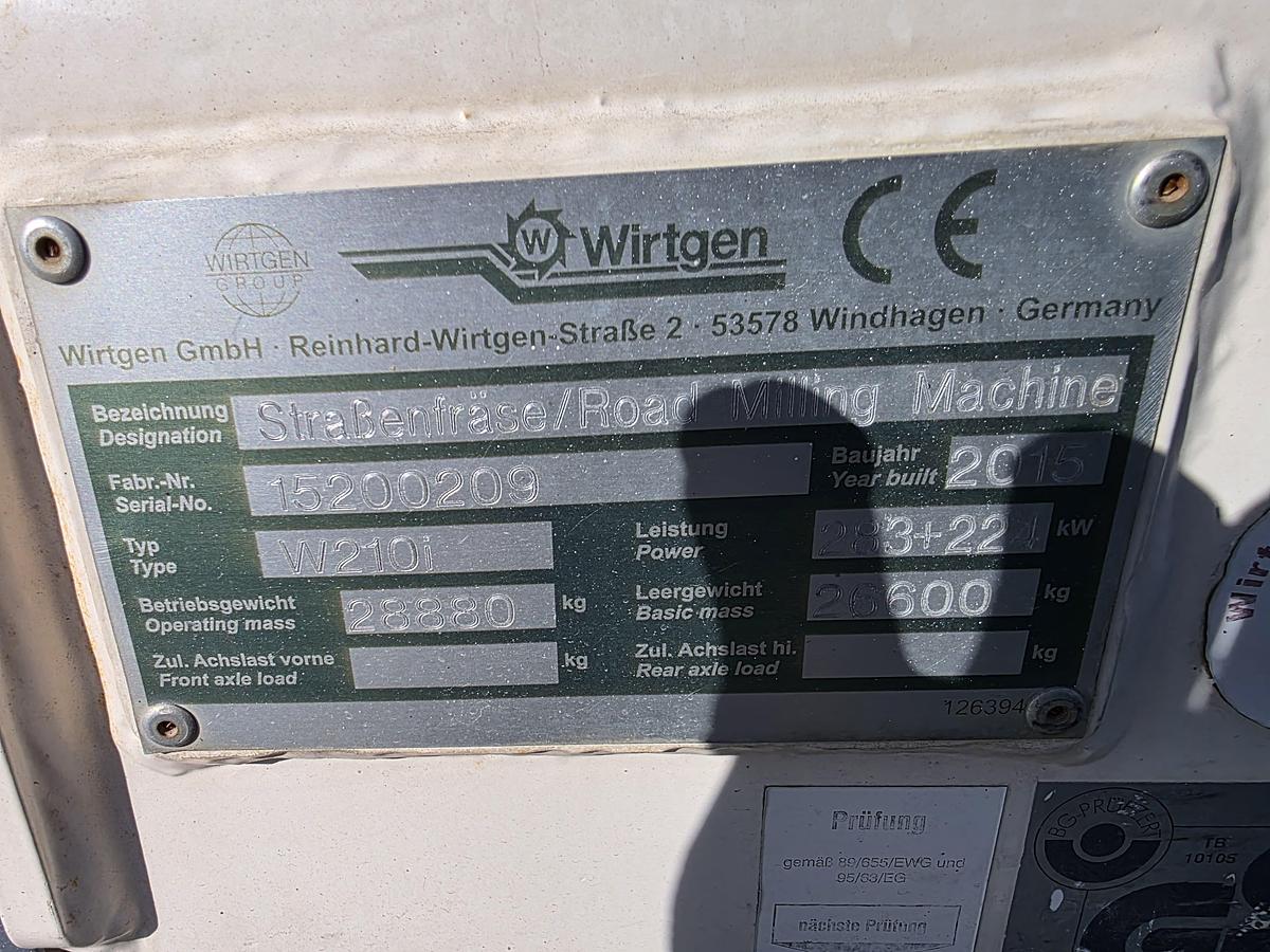 Used 2015 WIrtgen W210i