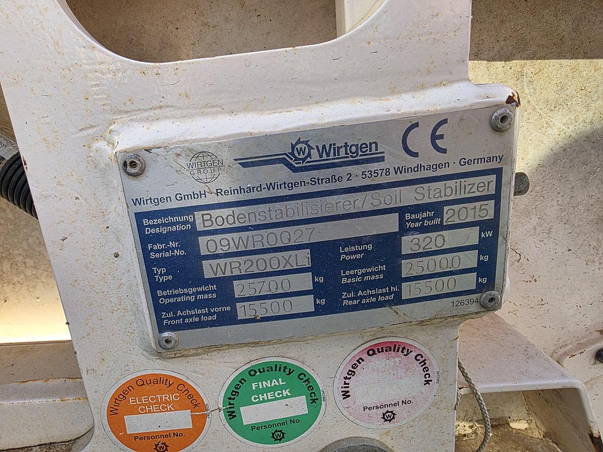 Used 2015 WIrtgen WR200XLi