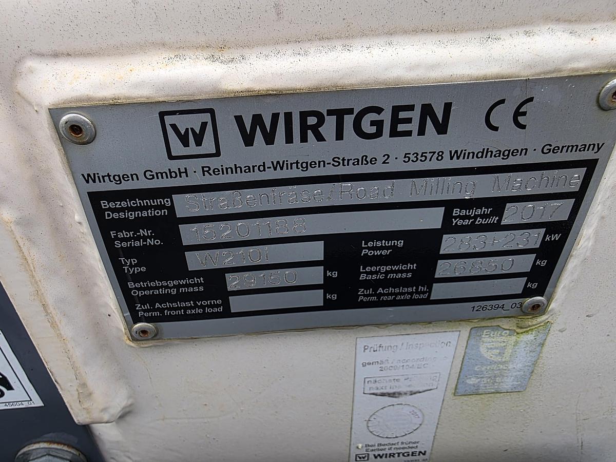 Used 2017 WIrtgen W210i