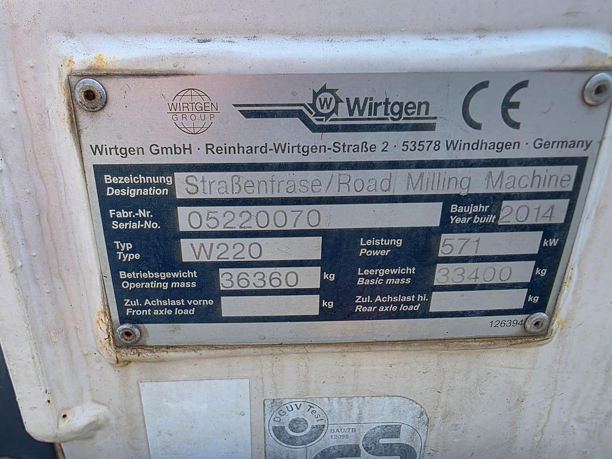 Used 2014 WIrtgen W220