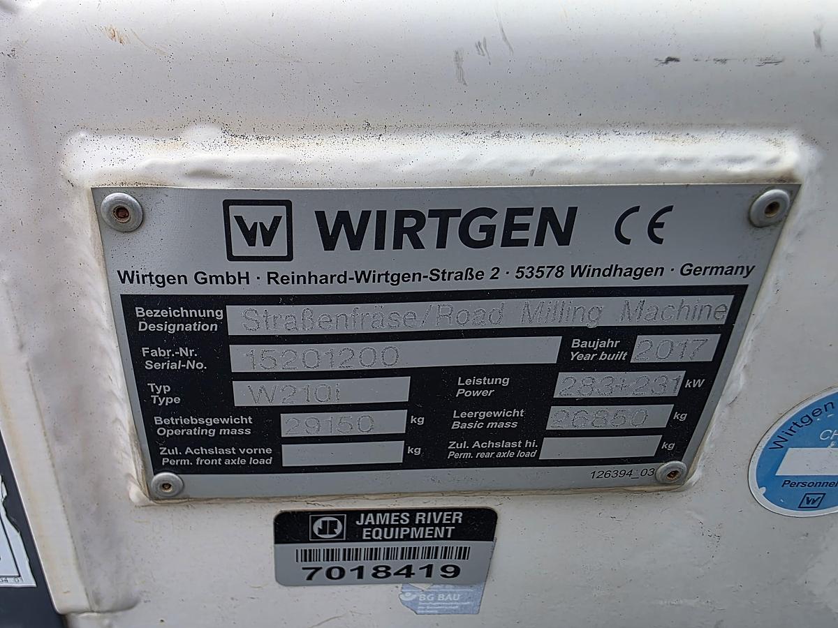 Used 2017 WIrtgen W120i