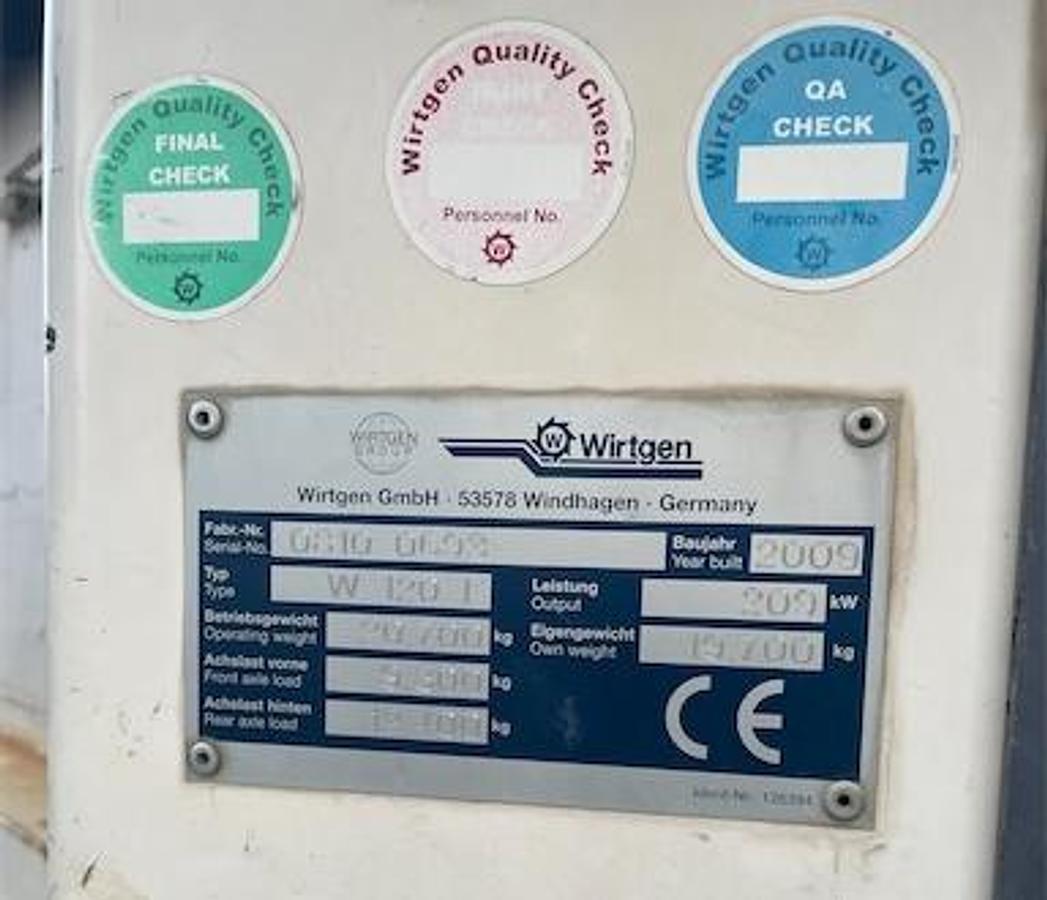 Used 2009 WIrtgen W120i