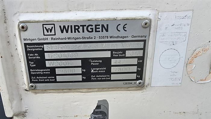 Used 2016 Wirtgen W200Hi