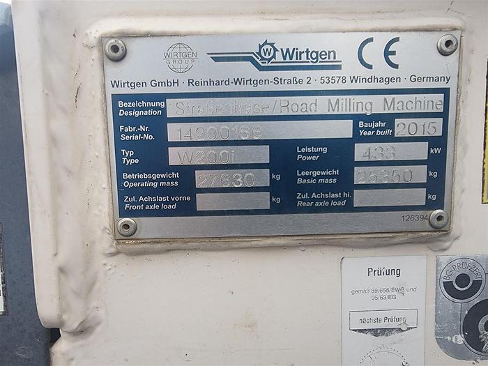 Used 2015 Wirtgen W200i