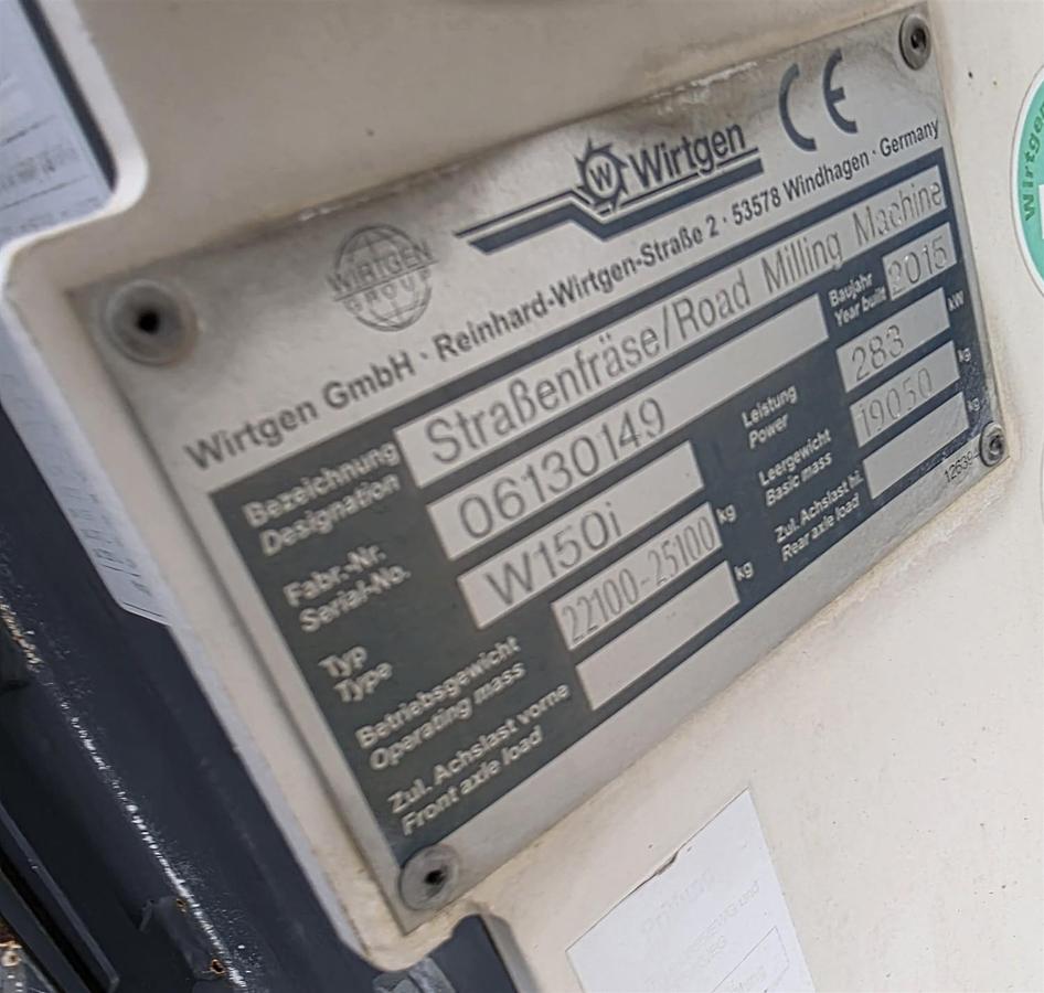 Used 2015 WIrtgen W150i