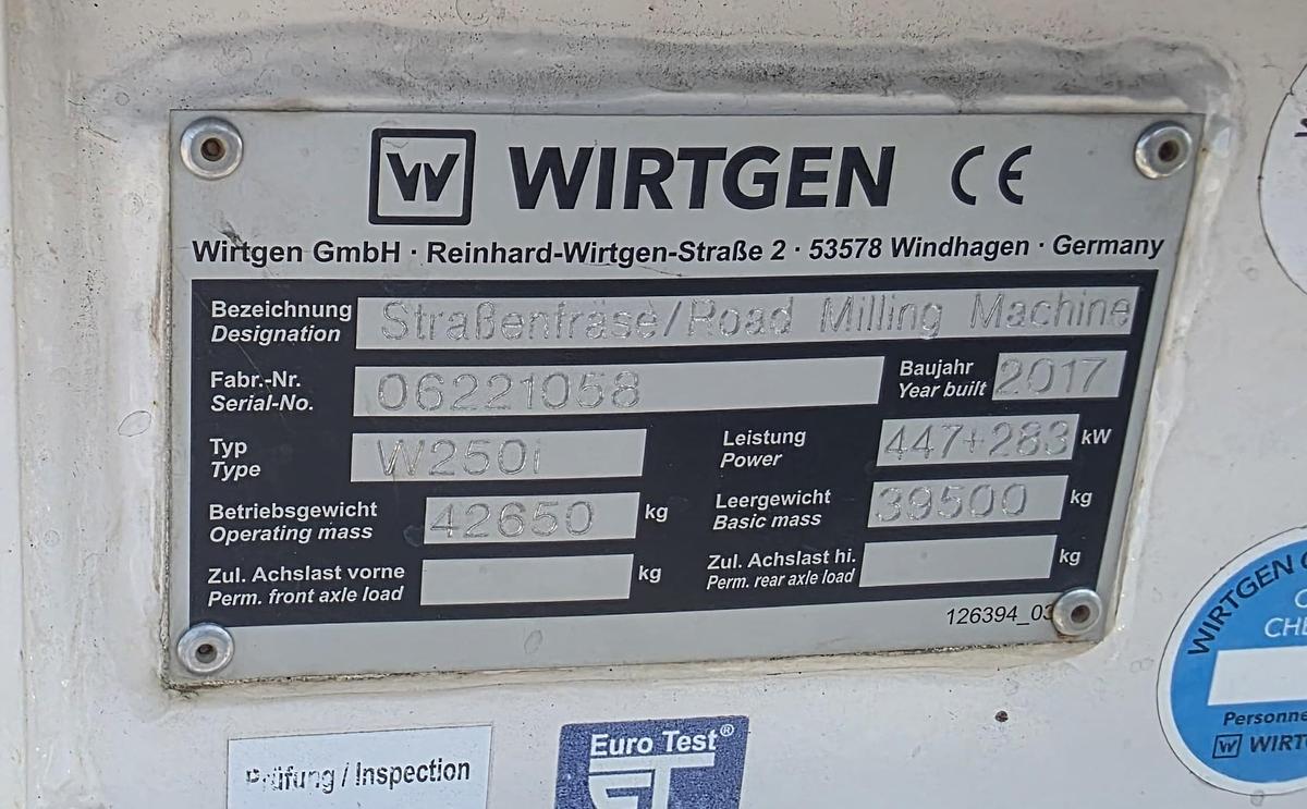 Used 2017 WIrtgen W250