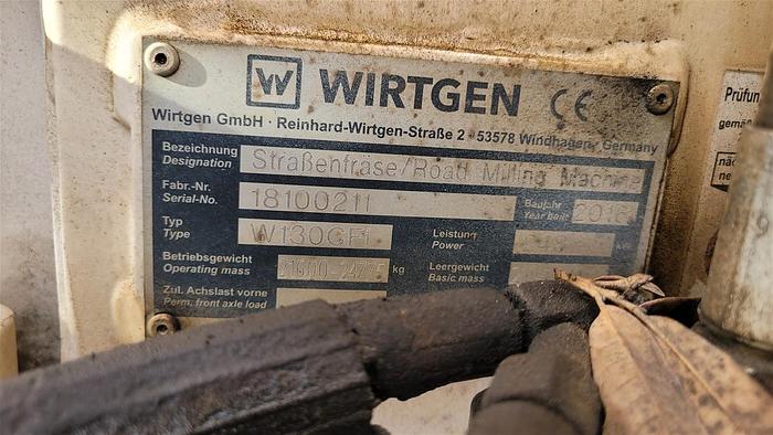 Used 2016 WIrtgen W130CFi