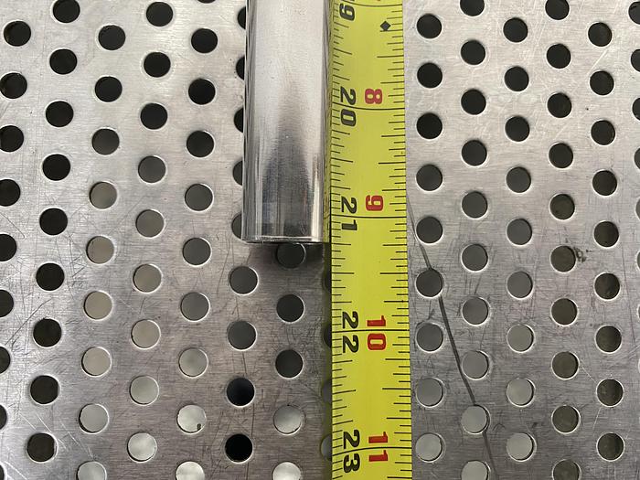 Used Stainless Steel 4" Sanitary Fitting Cap w/ 21" Dip Tube & Outlets/Inlets