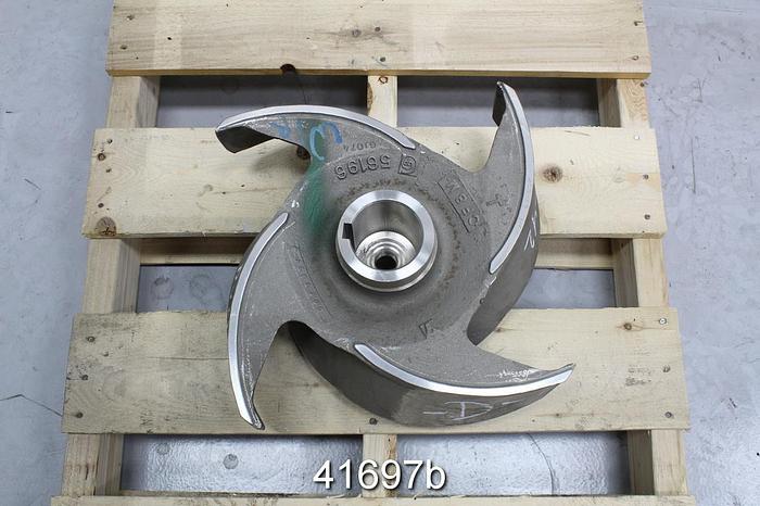 Unused Goulds 3175 8x10x18h/8x16x18h 4-Vane 14.875" CF8M Impeller, UNUSED #41697