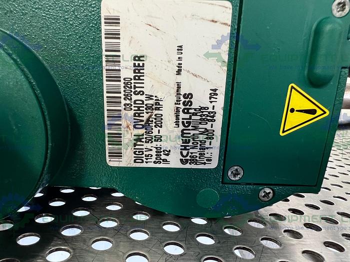Used Chemglass  Unknown Model Digital Overhead Homaginizer  / Stirrer 2000 RPM